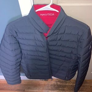 Reversible nautical Winter Coat